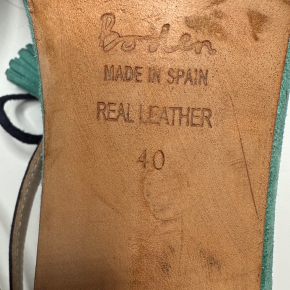 Boden Alice Suede Leather Blue Purple Kitten Heels S-444 Sz 8.5 US 40 EU - Picture 10 of 11